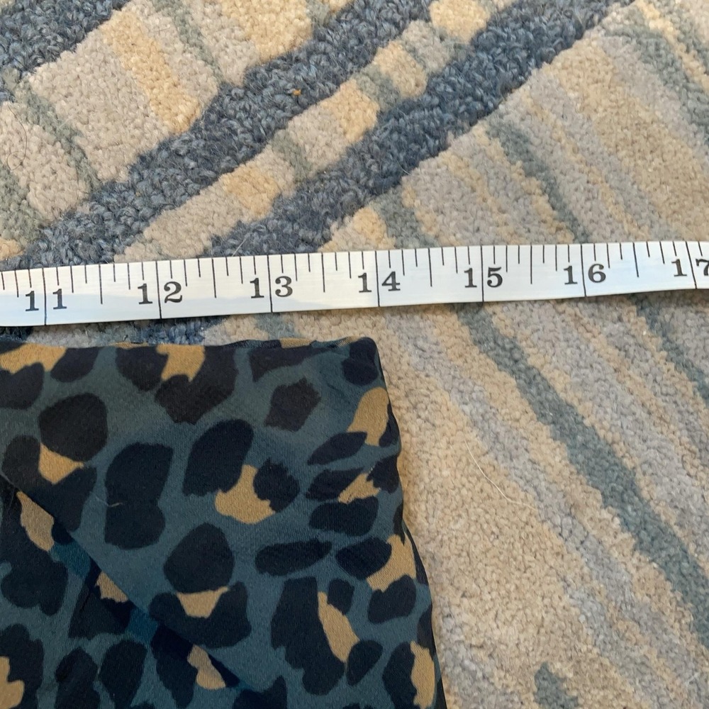 By Anthropologie Skirt Womens Small Black Leopard Print Layered Lined Chiffon - Picture 6 of 6
